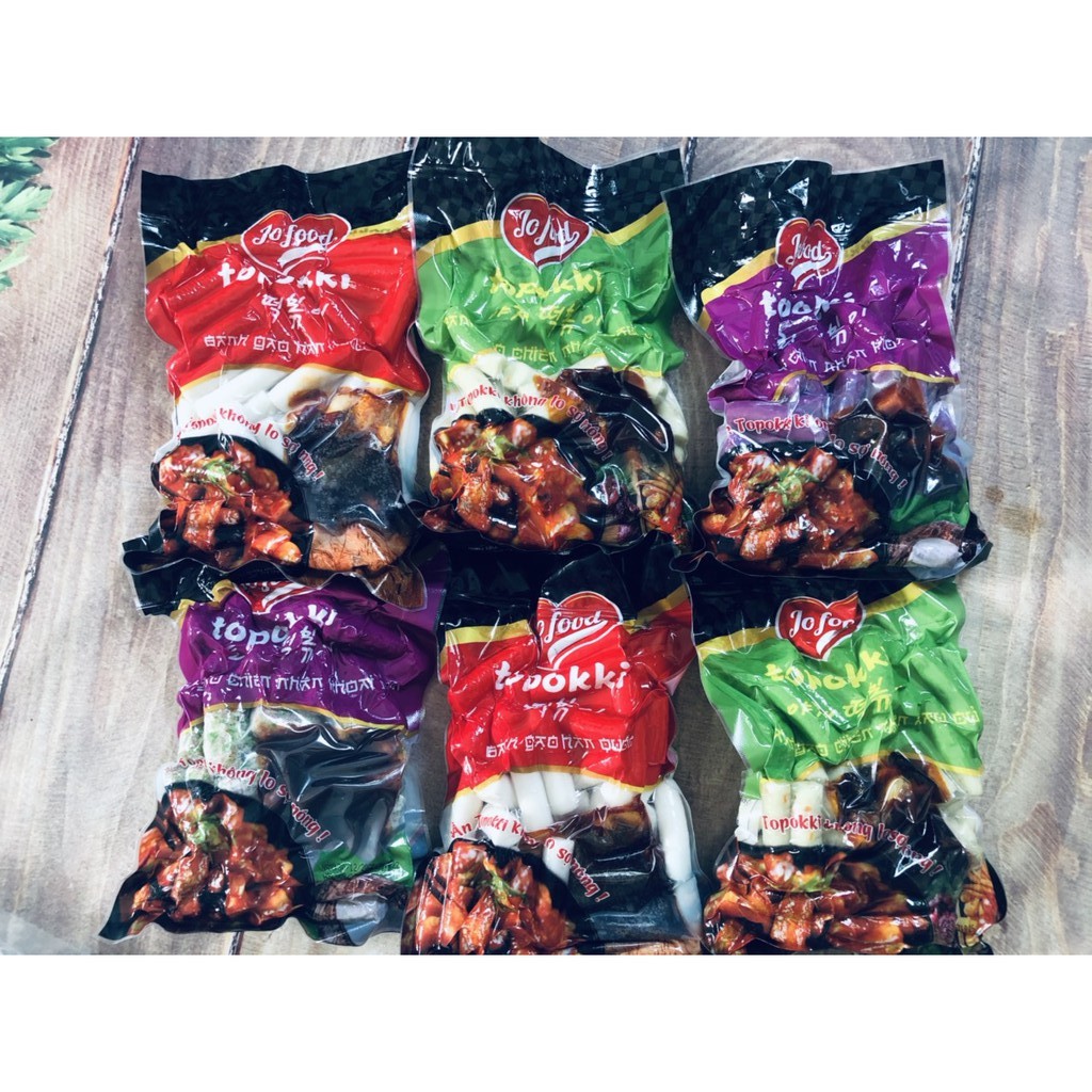 bánh gạo topokki khoai môn Jofood