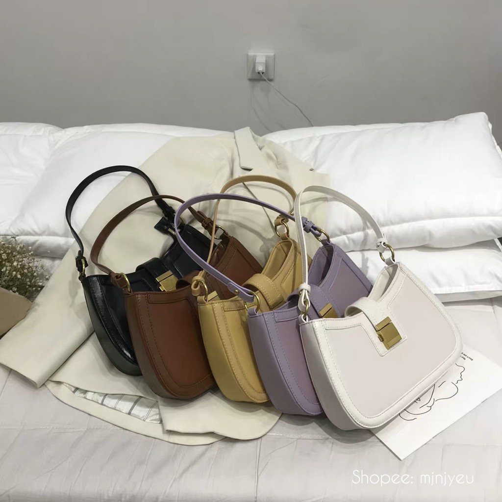 [SHOP MÌNH BÁN HÀNG CHẤT LƯỢNG][Gồm 2 Dây] Túi kẹp nách Lion khóa vuông độc đáo chất da cao cấp siêu trend 2021 | BigBuy360 - bigbuy360.vn