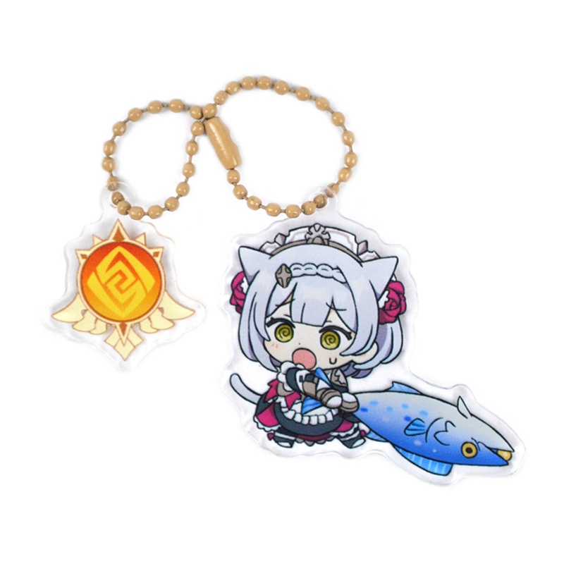 Tmdbyx Móc Khóa Acrylic Hình Nhân Vật Anime Xiao Ningguang Zhongli Hu Tao