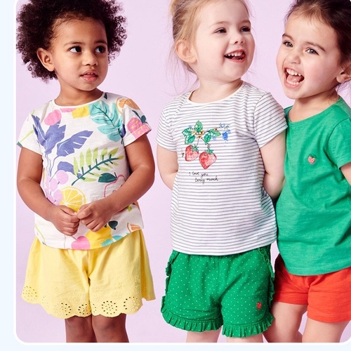 TH110 bộ đồ Little Maven bé gái ngắn tay hè