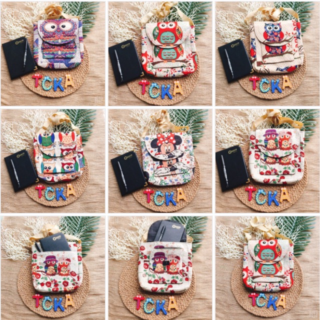 Túi thổ cẩm đeo chéo .