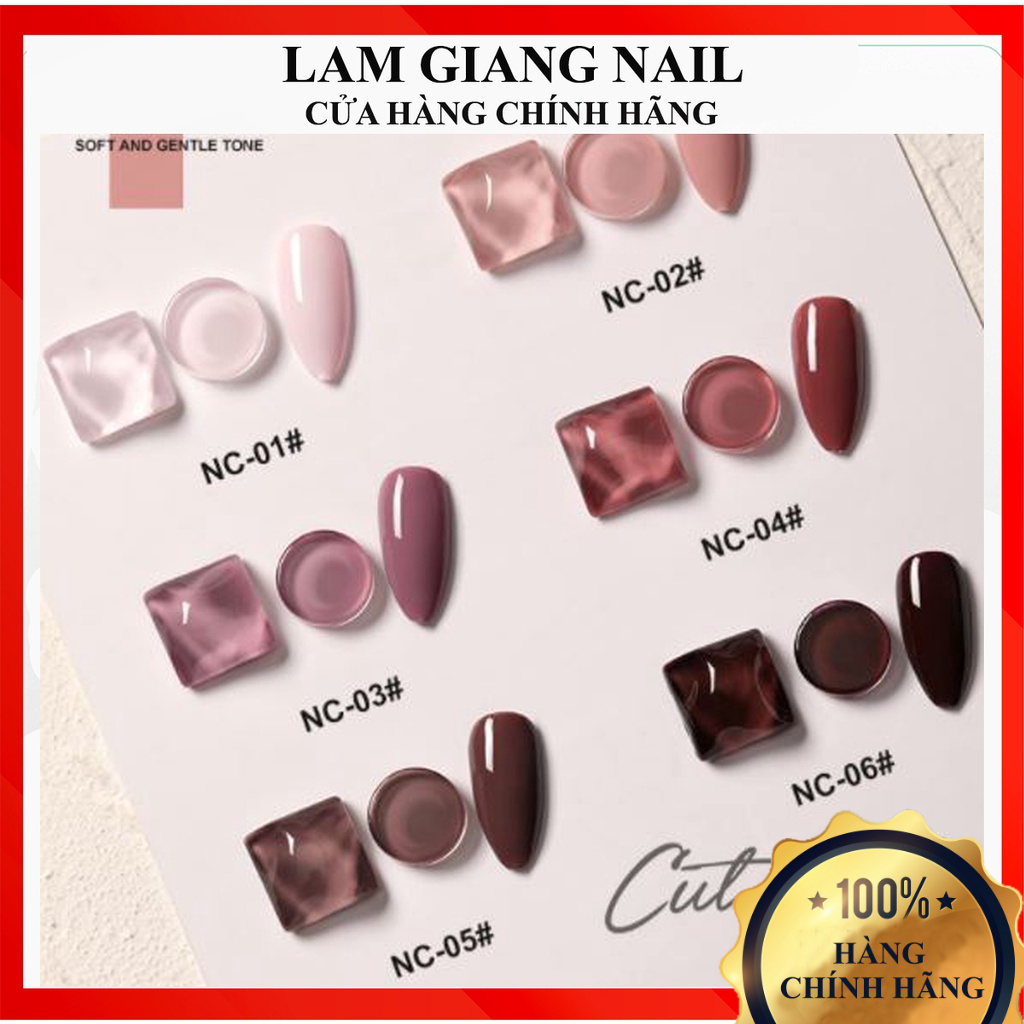 Sơn gel AS chọn lẻ 6 màu NC