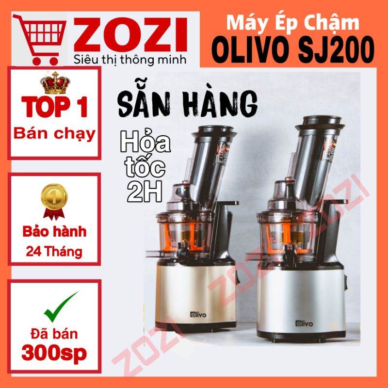 Máy Ép Chậm Olivo SJ200 Thương Hiệu Mỹ Chính Hãng, Máy ép hoa quả chậm olivo SJ 200 mới nhất 2022 - BH 24 tháng