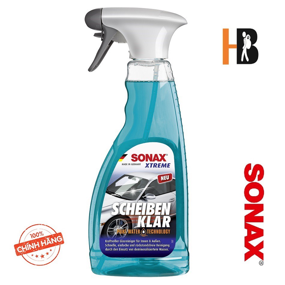 Nước Làm Sạch Và Trong Kính SONAX Xtreme Glass Clear NanoPro 238241 500ml