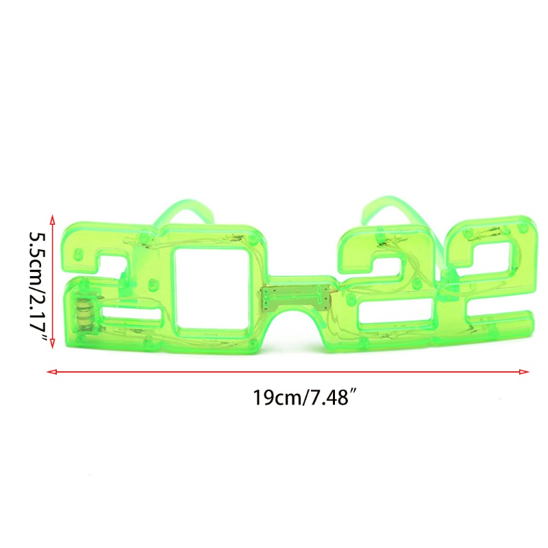 Mắt Kính Có Đèn LED Phát Sáng Mừng Năm Mới 2022