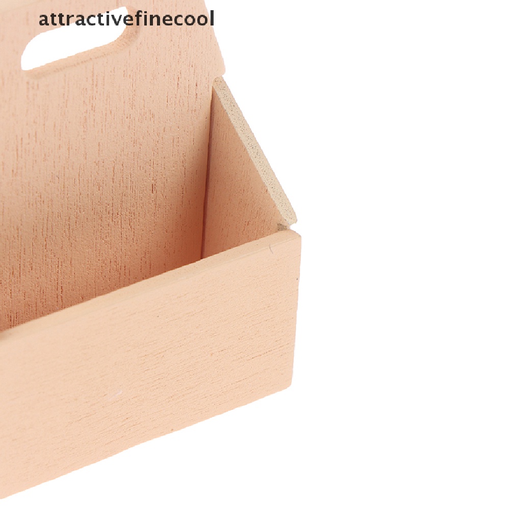 Giỏ Đựng Trái Cây / Thức Ăn Bằng Gỗ Tỉ Lệ 1 / 12 Trang Trí Nhà Búp Bê