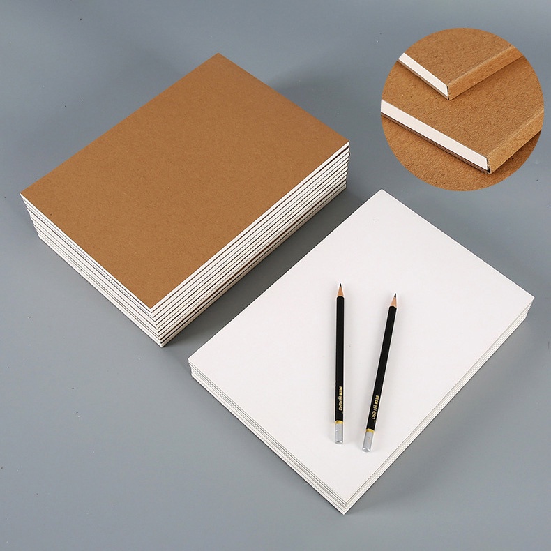 Sketchbook KOLANO sổ vẽ phác thảo, ký họa 100 trang A4, A5 gáy xoắn bìa cứng trơn 160g SN-001372