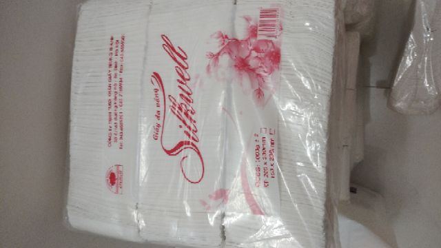Gói 1kg giấy ăn. Trắng. Giá 60k 1kg