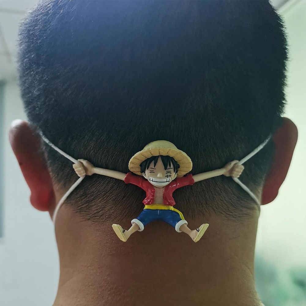 Móc Nối Cố Định Tai Nối Khẩu Trang Chống Đau Tai Hình Hoạt Hình One Piece Dễ Thương