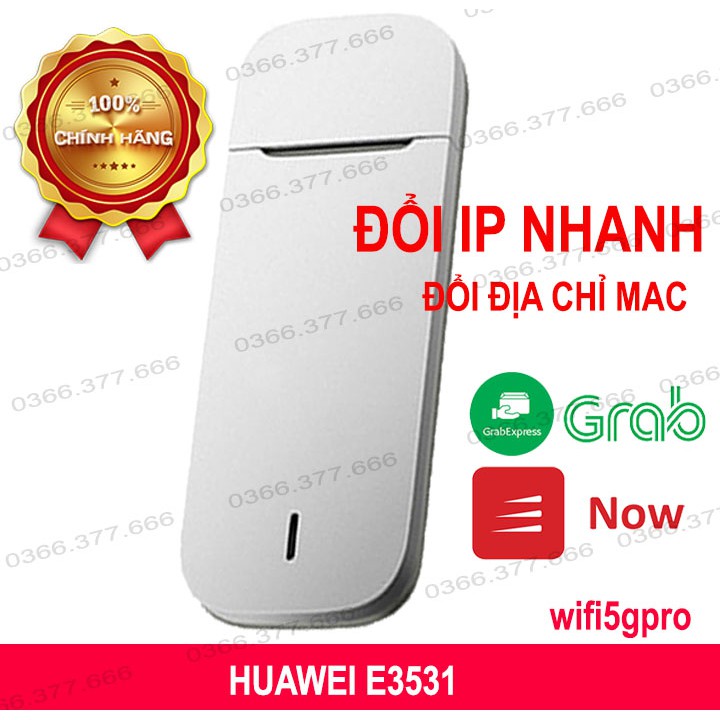 Dcom 3G Huawei Usb 3G HUAWEI E3531 tốc độ 21.6Mb Hỗ Trợ Đổi Ip Mạng Cực Tốt, Siêu Bền Bỉ