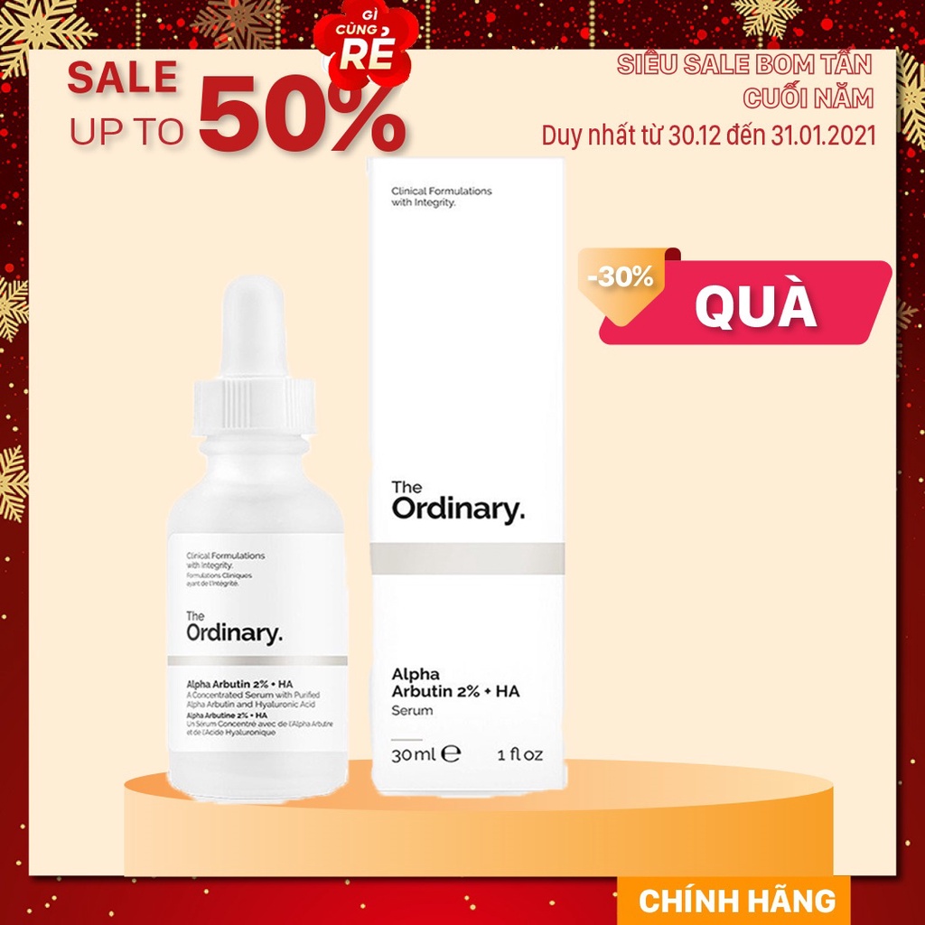 Serum Dưỡng Trắng Da Alpha Arbutin 2% + HA - The Ordinary