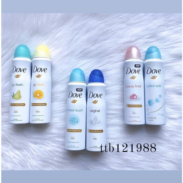 Xịt Khử Mùi Dove Go Fresh 150ml