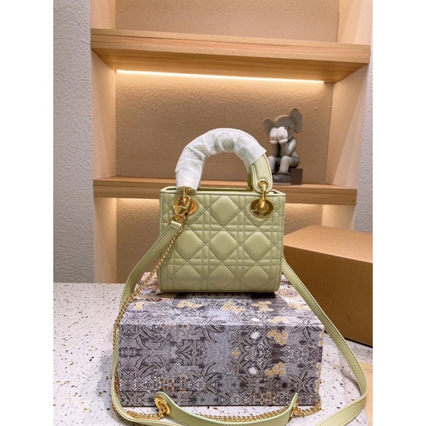 Túi xách diỏr lady sz 17 chất da thật hàng order trung