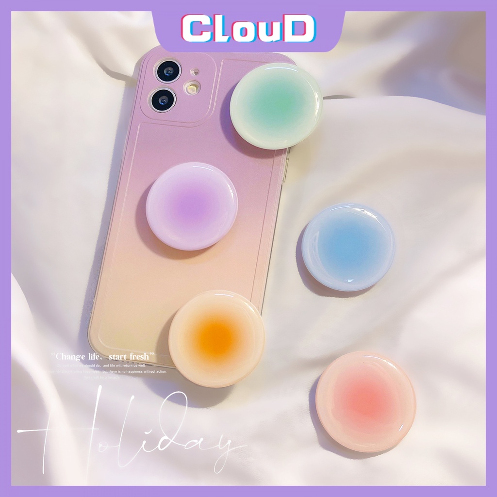Giá Đỡ Điện Thoại Có Thể Điều Chỉnh Kích Thước Màu Gradient Dễ Thương Có Thể Thu Gọn Để Bàn