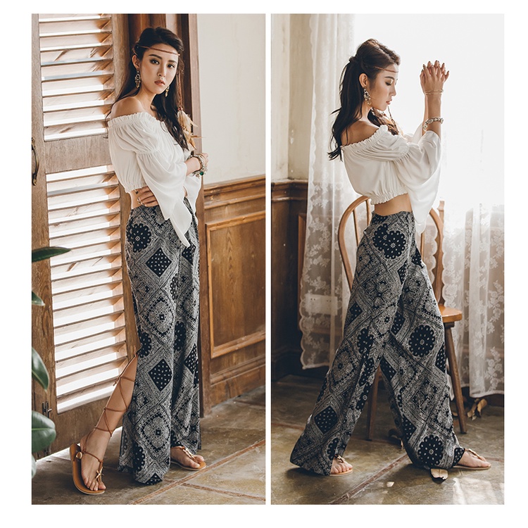 ÁO BOHO BOHEMIAN CROPTOP TAY LOE
