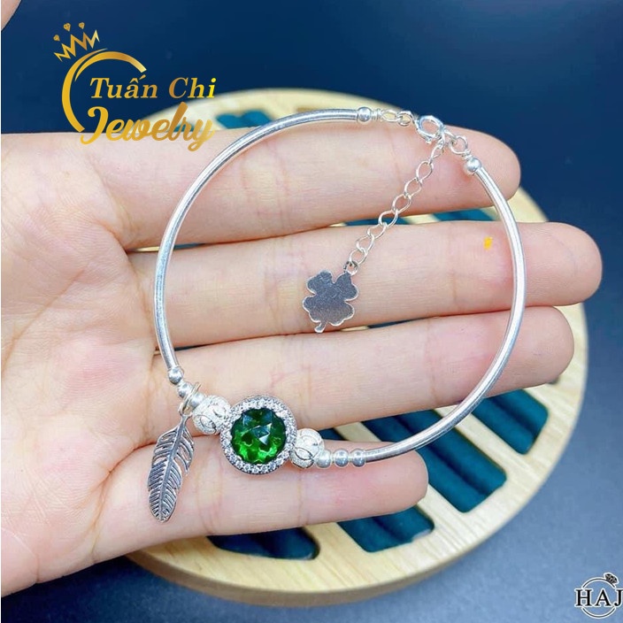Lắc Tay Nữ HÀNG SẴN Vòng Tay Bạc Nữ, Kết Hợp Đá Phong Thủy Cao Cấp Theo Mệnh