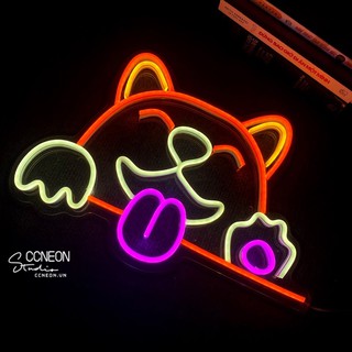 Đèn Led Neon SignTrang Trí Hình Chú Chó Đáng Yêu