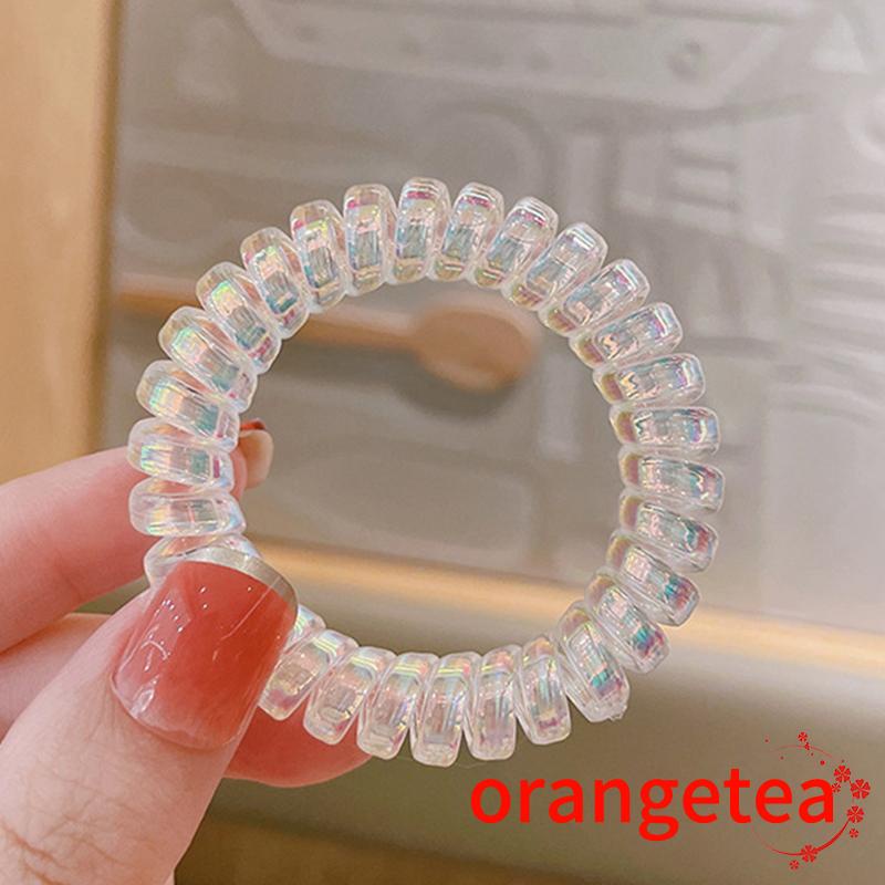 Dây buộc tóc hình dây điện thoại bàn bằng nhựa cho nữ