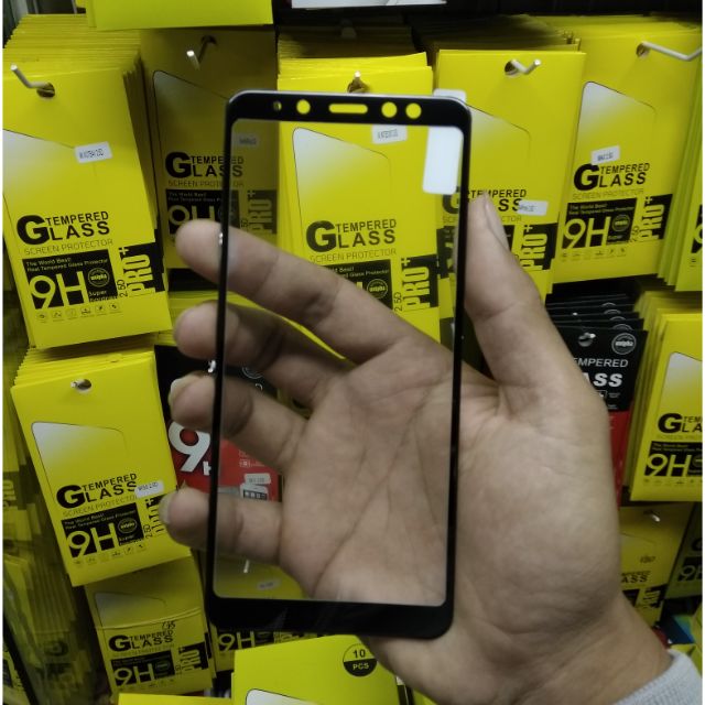 Kính cường lực full màn galaxy A8/A8 plus 2018 màu đen