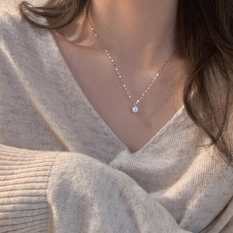 Vòng cổ Đính Đá Đơn Giản Quyến Rũ Thời Trang Hàn Quốc 2022 Cho Nữ