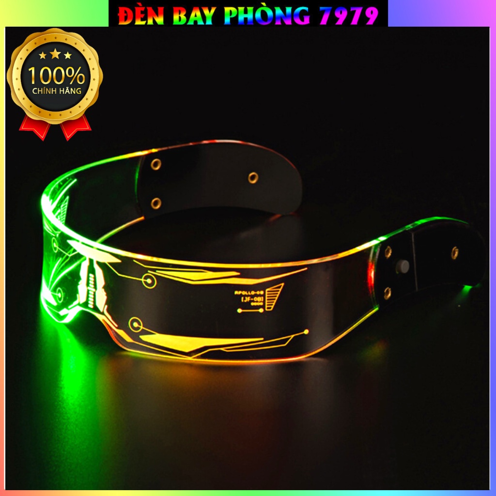 Kính Phát Sáng Đèn Led Nhiều Màu Chính Hãng Chất Liệu Nhựa ABS Dùng Cho Phòng Bay, Bar, Hội Tiệc, Sinh Nhật...