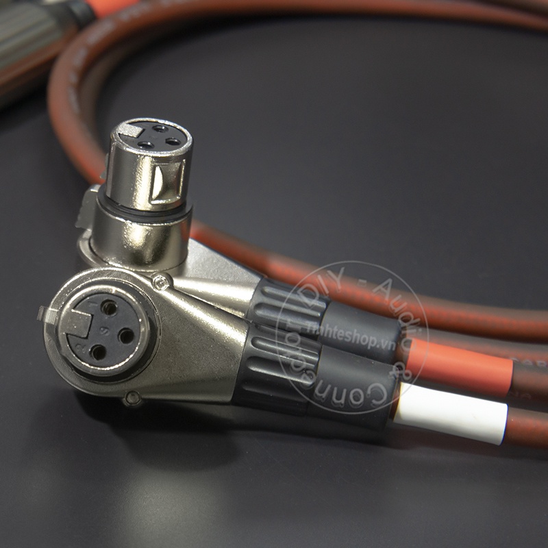 Dây jack XLR cái sang hoa sen AV vuông góc DIY 0.5M đến 5M - Cáp canon ra AV