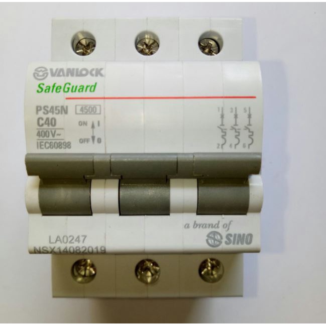 [SINO] Cầu dao tự động 3 tép, Áp tô mát, MCB 3P 10A,16A,20A,25A,32A,40A,50A,63A- Hàng chính hãng BH 12 tháng