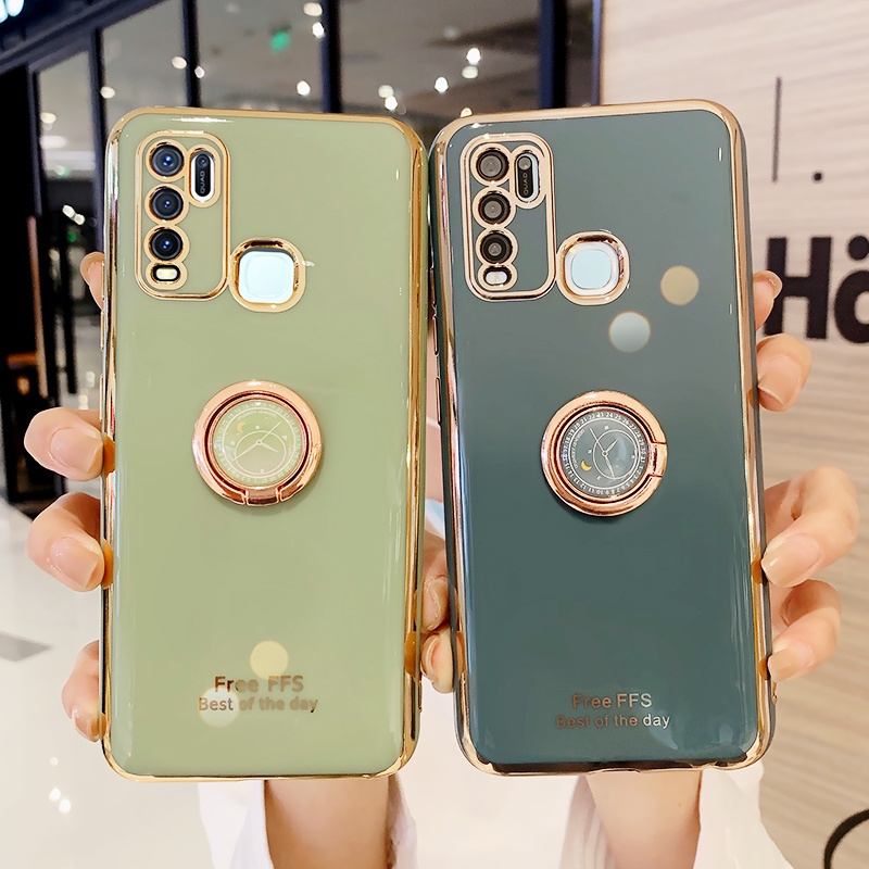 Ốp Điện Thoại Mạ Màu Đơn Giản Cho VIVO V15 V15 PRO V7 V7 PLUS Y50 Y30 Y30i X50 X60 X70 X70 PRO