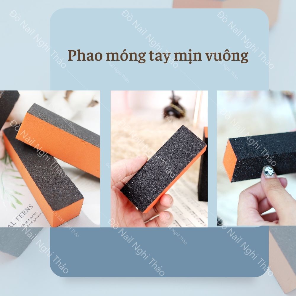 Phao móng tay mịn vuông