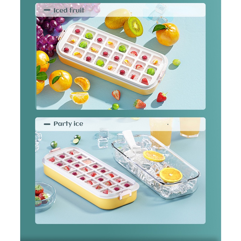 Khay Làm Đá Viên Chất Liệu Cấp Thực Phẩm Nhẹ Sang Trọng