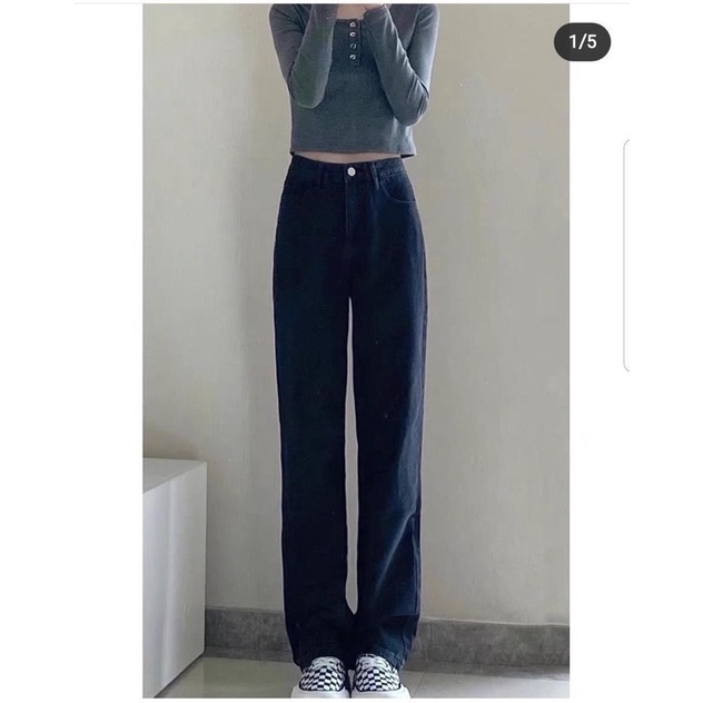 Quần jean ống rộng unisex - Quần jean suông - Simple Jean Uzzalang