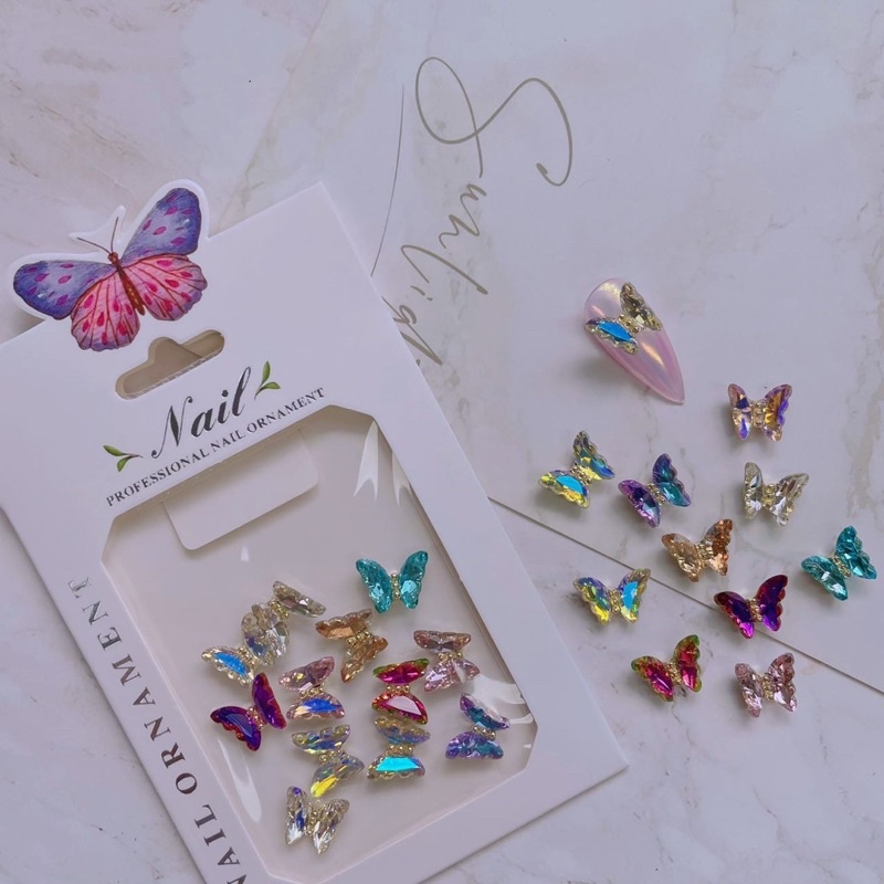 phụ kiện charm cao cấp gắn móng tay nail