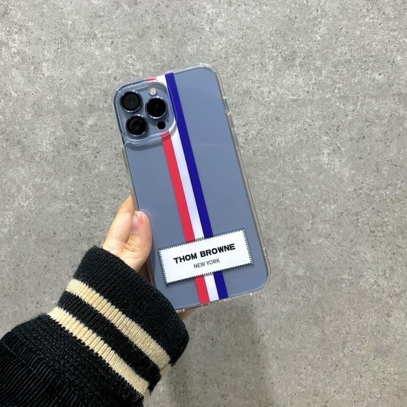 Ốp lưng iphone trong suốt Thom Browne 6plus/6s/6splus/7/7plus/8/8plus/x/xr/xs/11/12/13/pro/max/plus/promax