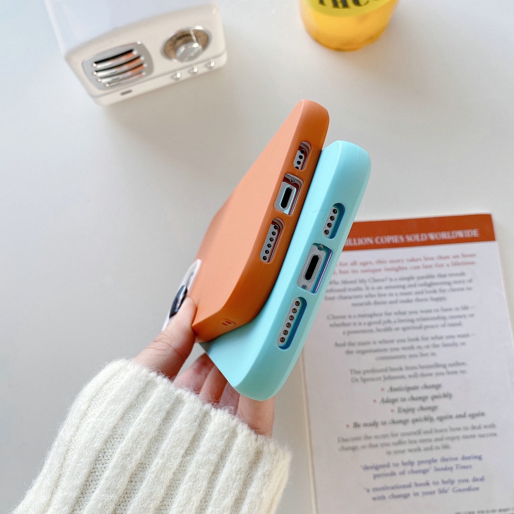 iPhone 6 6s 7 8 Plus X Xs Xr Max SE 2020 6+ 7+ 8+ Silicone Candy Soft Phone Case 3 in 1 Protection Shockproof Back Cover