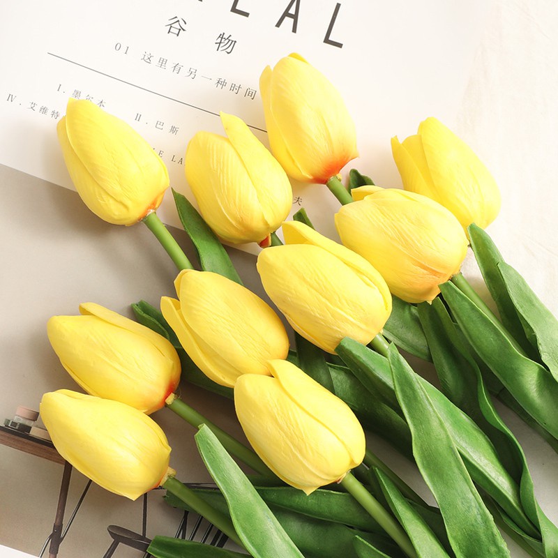 Hoa Tulip Nhân Tạo Dùng Để Trang Trí Nhà Cửa/Tiệc Cưới
