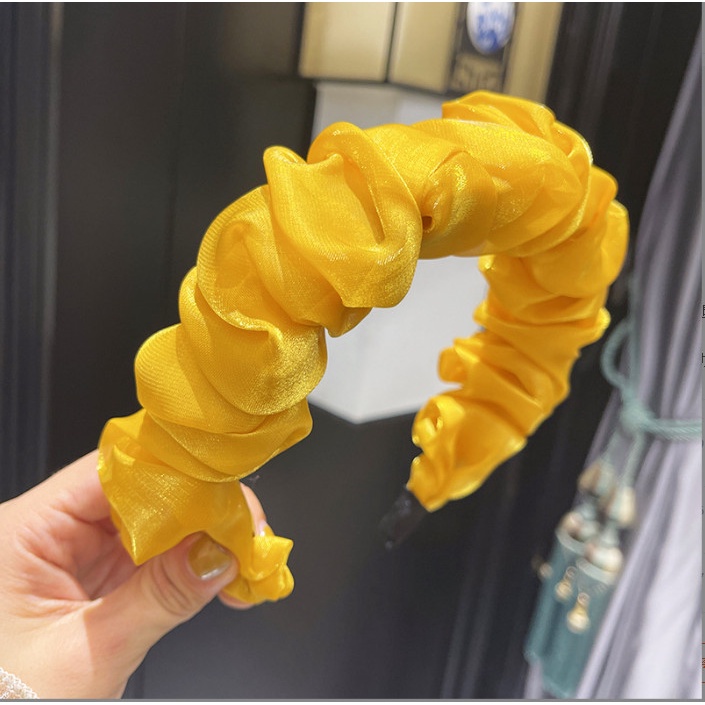 Cài Tóc Nhún Bảng Lớn Phong Cách Mới