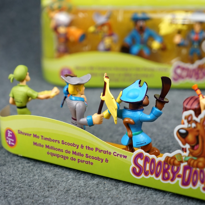 5Pcs Scooby-Doo Action Figure Toy Scooby-Doo Pirates Ahoy Collectible Model Ornaments Decoration Gift