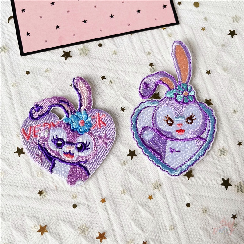☸ Stellalou / Linabel / Duffy Miếng Dán Tự Dính ☸ 1 Miếng Dán Ủi Quần Áo Hình Nhân Vật Hoạt Hình Ngộ Nghĩnh
