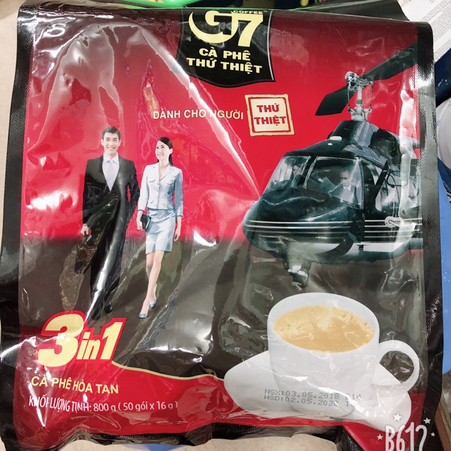Cafe G7 hòa tan 3in1 800g