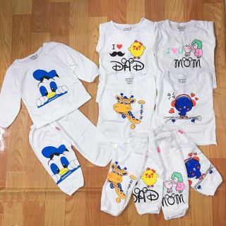 Combo 5 Bộ mông thú dài tay cho bé