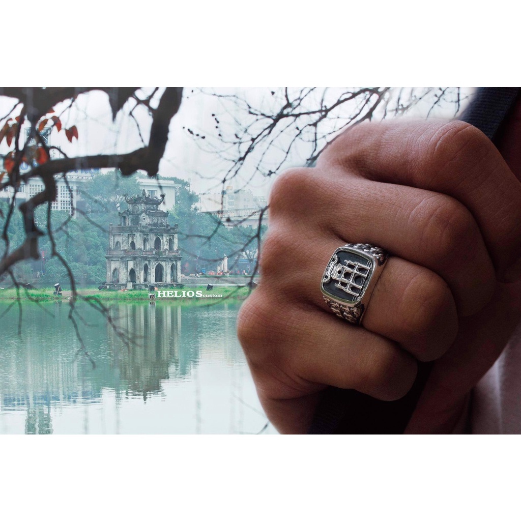 Nhẫn bạc nam Helios Silver Ha Noi Rings S925