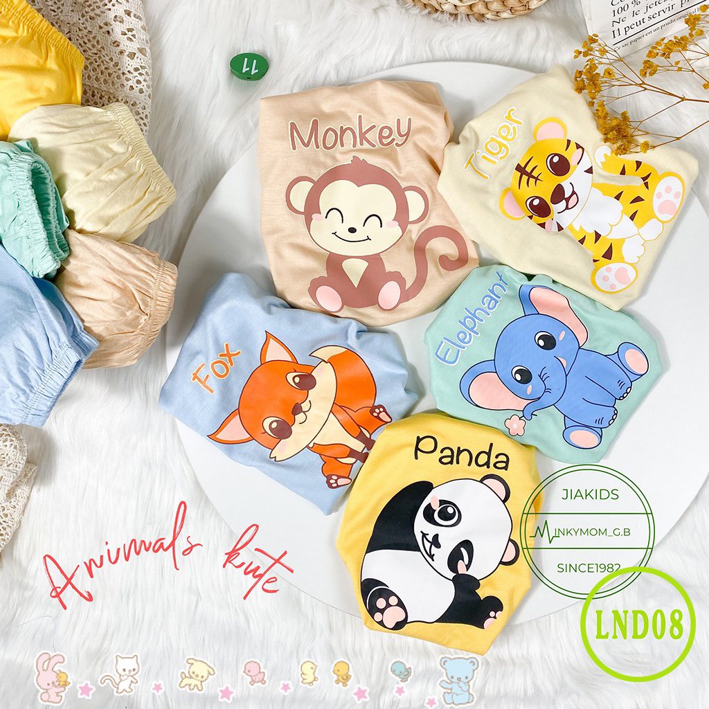 [LND08] Bộ Cộc Tay, Quần Dài Thun Lạnh MINKY MOM CÓ SIZE ĐẠI In Hình Dễ Thương Mềm Mịn Thoáng Mát, Hàng Chuẩn Đẹp Cho Bé