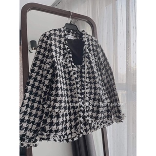 Set dạ tweed houndstooth mimee
