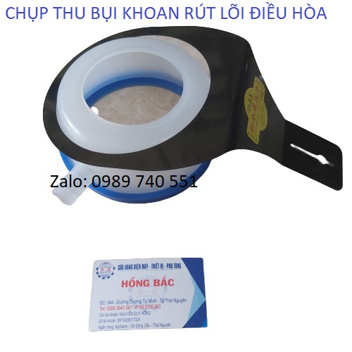  Chụp thu bụi máy khoan rút lõi khô và ướt dùng cho thợ điều hòa