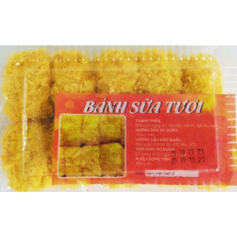 Bánh sữa tươi (chưa chiên) hộp 10 viên