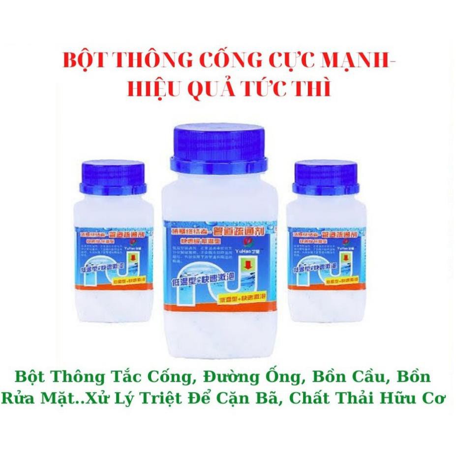 [xả kho] Bột Thông Cống, Bồn Cầu, Xử Lý Triệt Để Cặn Bã Chất Thải Hữu Cơ