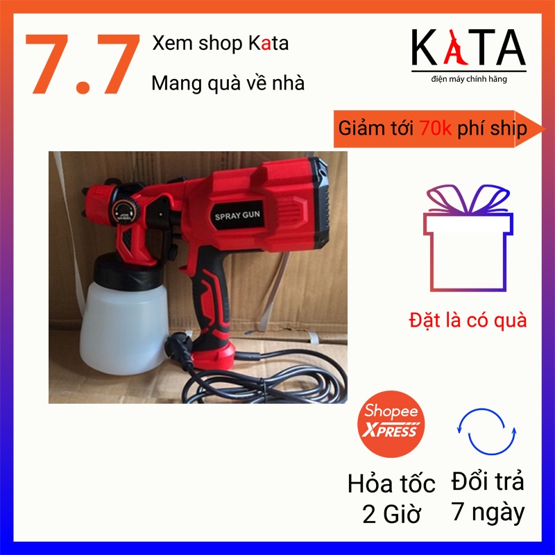 Súng phun sơn, tưới cây dùng điện dành cho hộ gia đình và thợ sơn linh hoạt SPS07