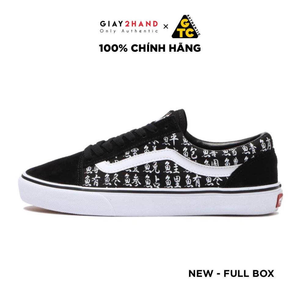 (AUTHENTIC 100%) Giày Sneaker Thể Thao Vans OLD SKOOL old school V36CF SUSHI BLACK / WHITE- NEW 100% 🍉