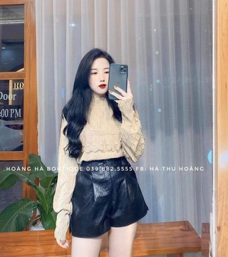 Áo sơ mi cổ trụ pha ren bèo trắng nhiều màu