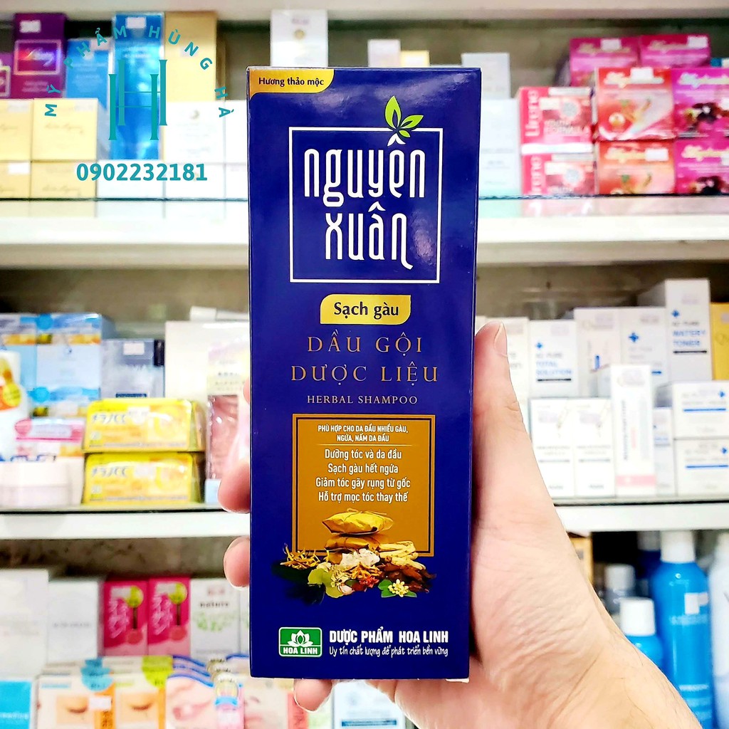 Dầu gội Nguyên Xuân, dành cho da đầu nhiều gàu, ngứa, nấm da đầu 200ml